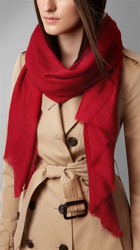 burberry red embroidered wool scarf|Burberry wool scarf vintage.